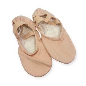 BLOCH Childrens Performa Stretch Canvas Ballet Shoes pink Size 1.5 NEW